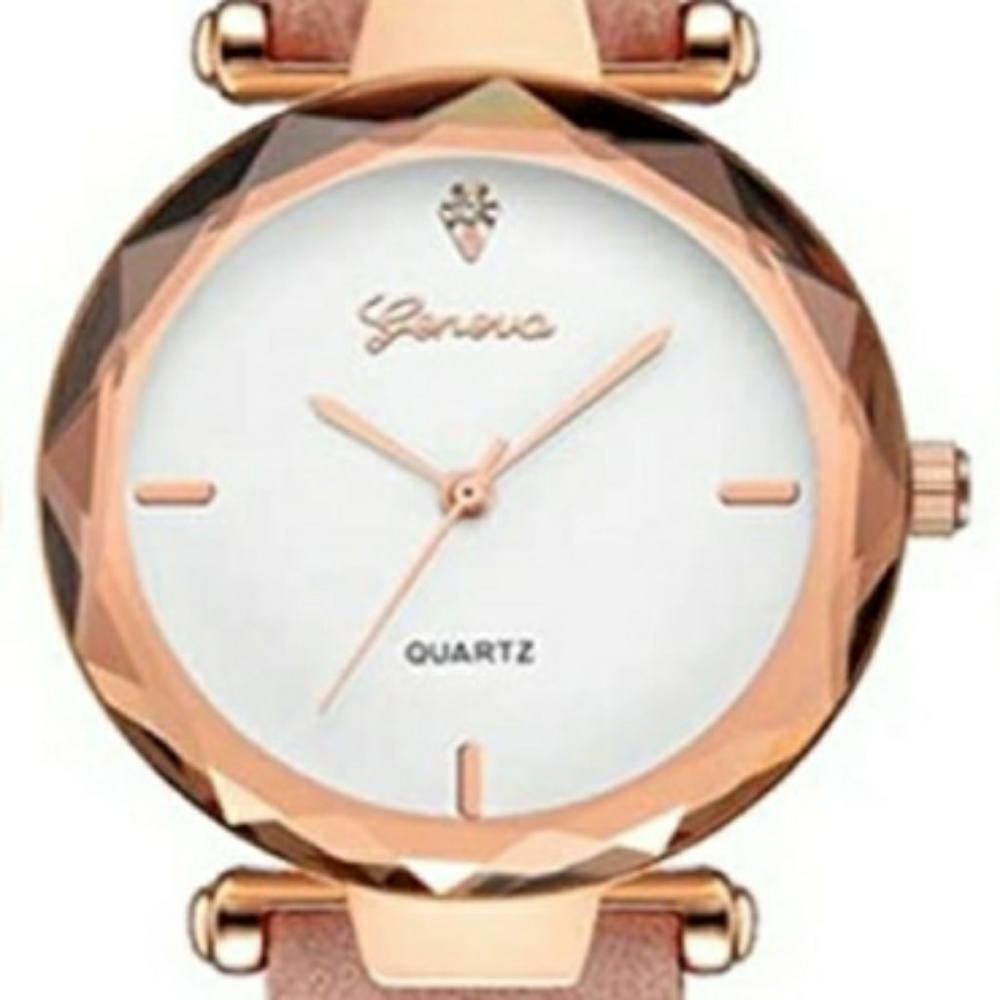 Golden Rose w/Pink band watch for Women's.